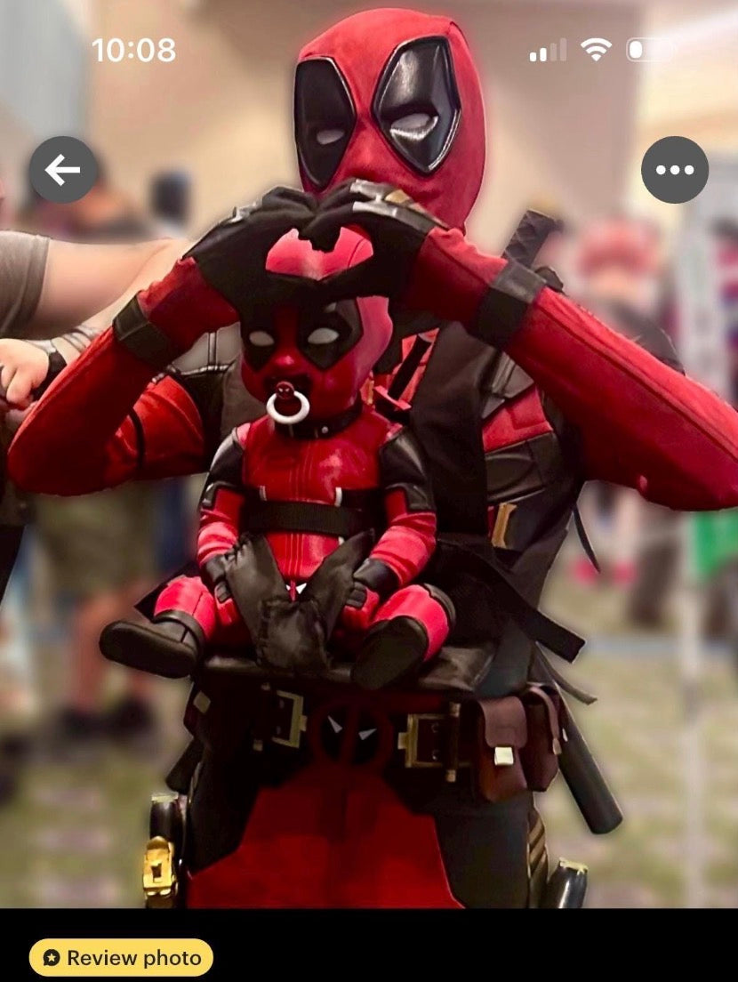 Life Sized "BabyPool" Baby Deadpool! Accessories Included!